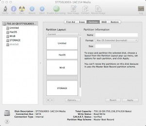 Disk Utility Screenshot