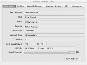 Wireless Setup Window