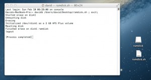 ramdisk initialisation